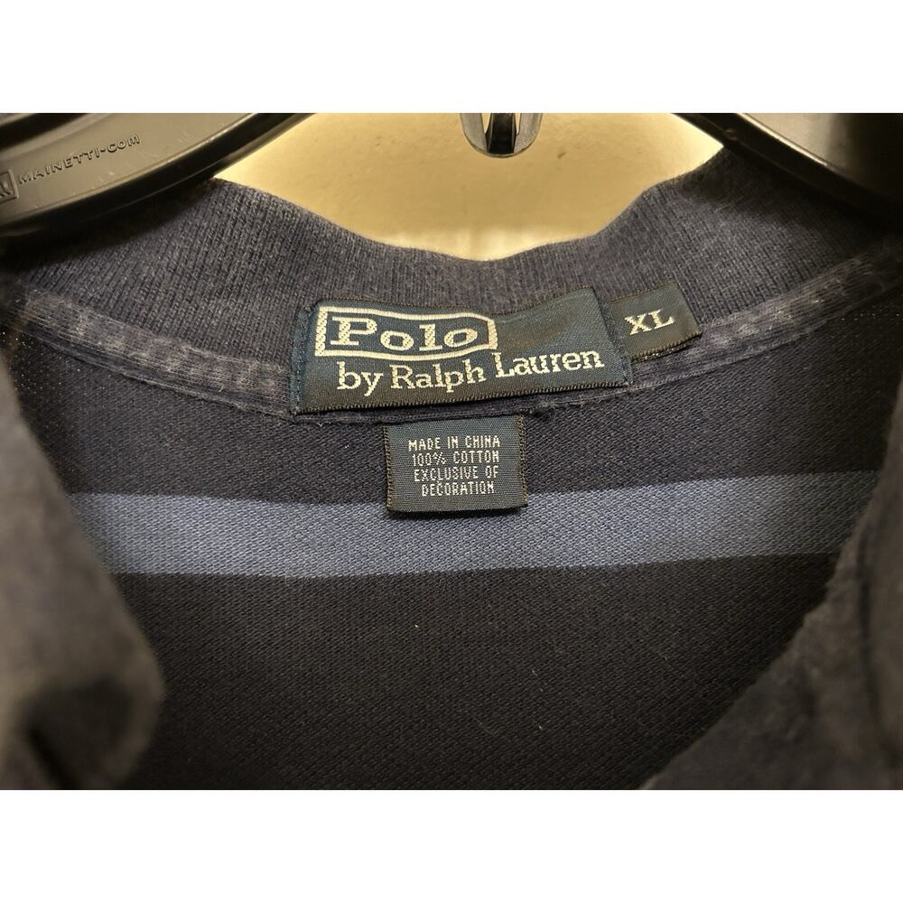 Polo Ralph Lauren Preppy Nautical Stripes Coastal Casual Polo - Picture 8 of 8